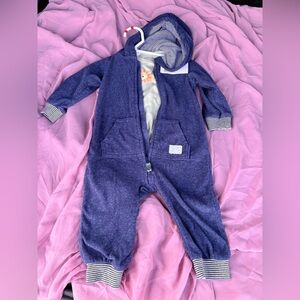 Bundle Cozy Purple Hooded Kids One-Piece Romper